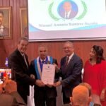 Magistrado Manuel Ramírez Suzaña juramentado como miembro de honor del Instituto Duartiano.